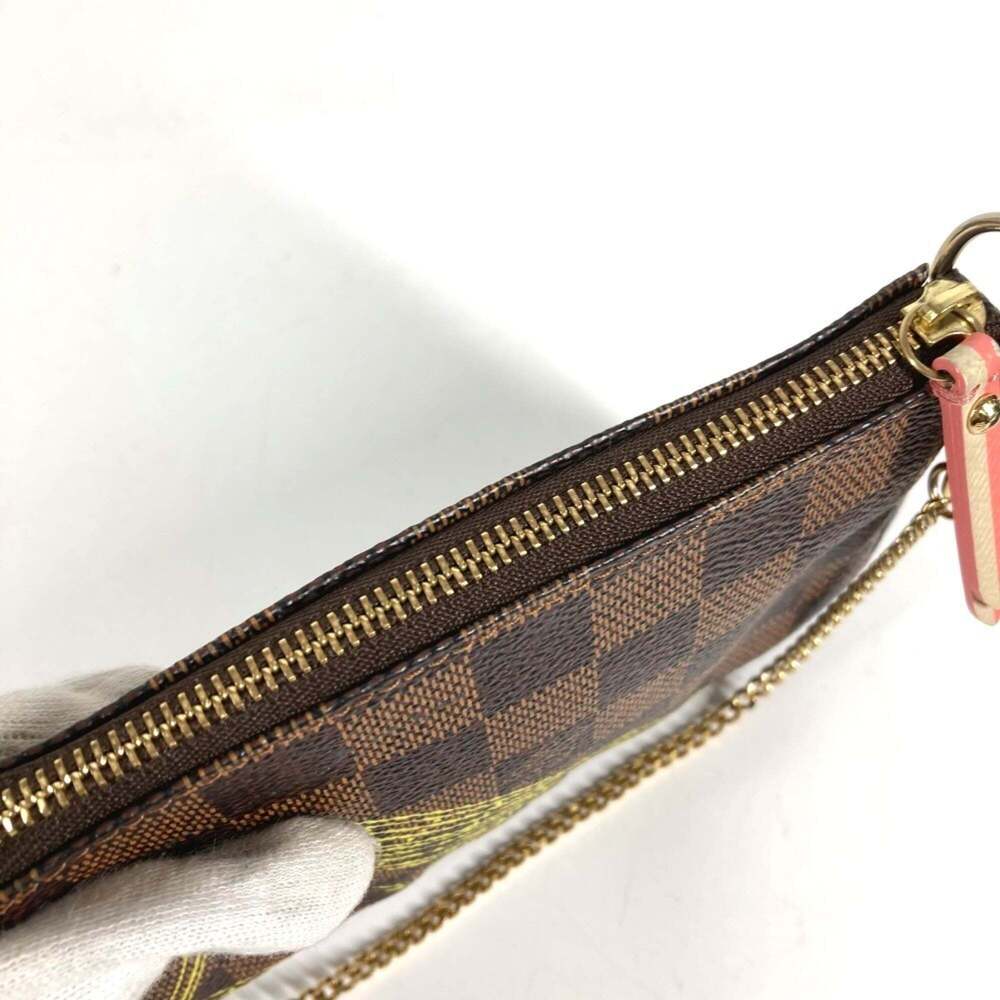 LOUIS VUITTON Brown Damier Canvas Pochette Pouch - Picture 8 of 9